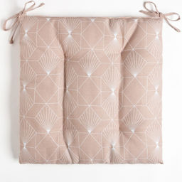 Сидушка на стул Доляна Geometry 42х42х7см, 100% хлопок, 164 г/м2  фото 2