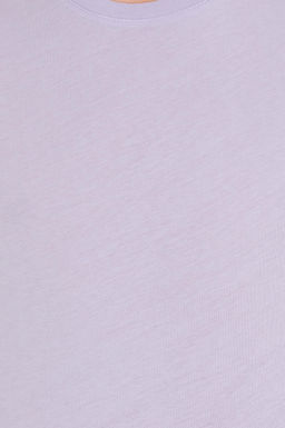 Футболка U.S. Polo Assn с круглым вырезом сиреневая из хлопка  фото 6