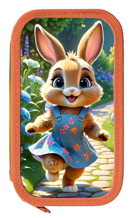 Пенал 2 отд. 190*105мм, Schoolformat "На полянке" (ПК2-НП, 257457) ламинация