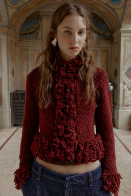 FRINGED KNIT CARDIGAN - Zara фото 7