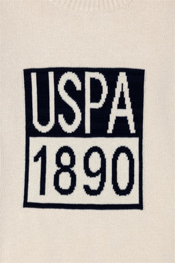 U. S. Polo Assn Кремовый свитер с круглым вырезом для мальчика - U.s. polo assn фото 4