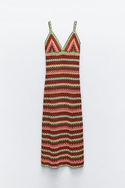 CROCHET STRAPPY DRESS - Zara фото 5