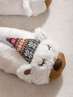 Hayvan Fig?rl? Pel?? Kad?n Panduf