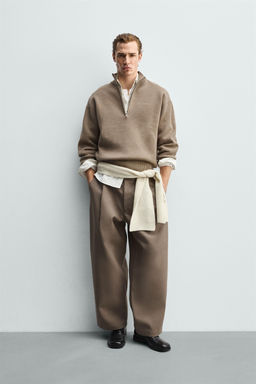 JERSEY CUELLO CREMALLERA / Beige