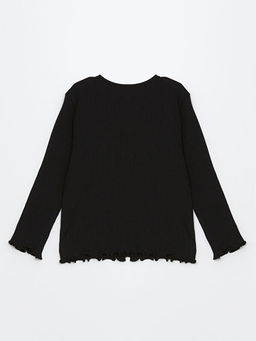 Bisiklet Yaka Basic K?z ?ocuk Ti??rt