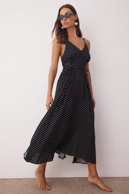 TRENDYOLMILLA Cicek Desenli Maxi Dokuma Plaj Elbisesi TBESS24EL00098  фото 48