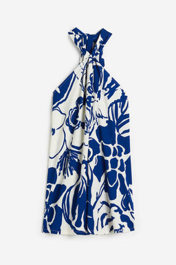 Vestido evase con escote halter