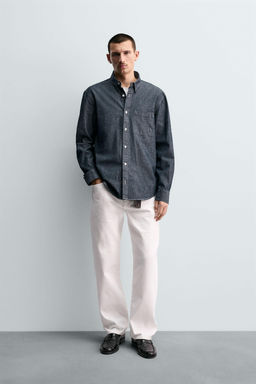 RELAXED FIT DENIM SHIRT