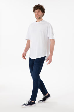 Erkek Long Fit Bisiklet Yaka Beyaz Basic Ti__rt Sepette S_rpriz _ndirim - U.s. polo assn фото 5