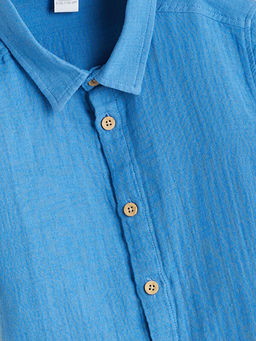 Basic Pamuklu Erkek ?ocuk G?mlek