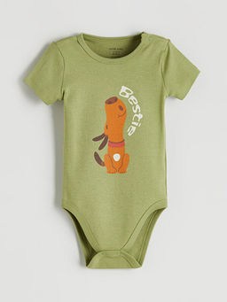 Bask?l? Erkek Bebek ??t??tl? Body 2li