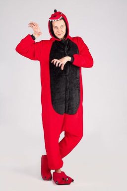 Кигуруми красный динозавр