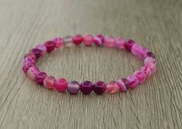 Агат малиновый браслет Классика 6мм - Agat77 фото 2