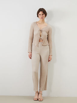 Beli Lastikli Dokulu Kad?n Pantolon