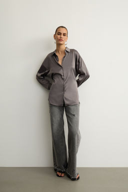 Рубашка из сатина с завязками - Mollis фото 2