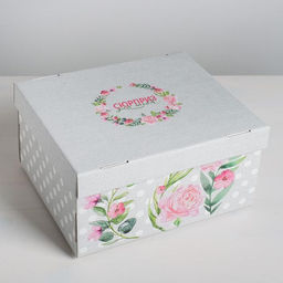Складная коробка Цветочный сад, 31 х 25,5 х 16 см