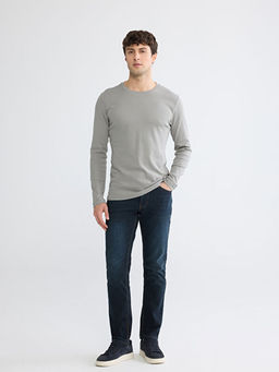 Bisiklet Yaka Uzun Kollu Erkek Ti??rt