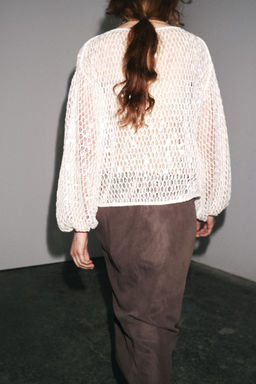 ZW COLLECTION SEQUIN TOP - Zara фото 11