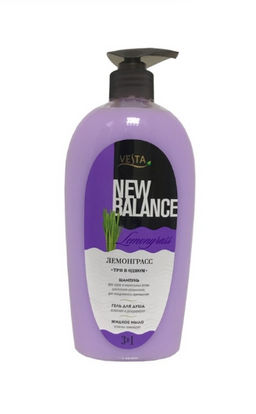 VESTA шампунь д/волос 500мл 3в1 Лемонграсс с дозатором