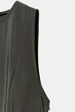 VESTIDO MIDI FLUIDO / Petr?leo - Zara фото 9