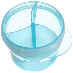 Контейнер для хранения детского питания, 3 секции по 75 мл., 9.5×8.5 см, 225 мл., голубой