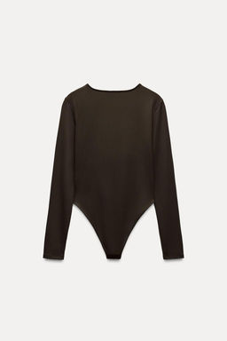 LONG SLEEVE POLYAMIDE BODYSUIT - Zara фото 20