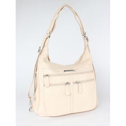 Сумка женская искусственная кожа Guecca-A 803 (рюкзак-change), 1отд+карм/пер, св. бежевый SALE 260859