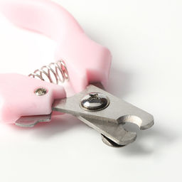 Когтерез боковой малый с фигурными ручками, отверстие 9 мм, розовый - Пижон фото 3