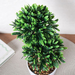 Цветочная композиция Зелень самшит 29 см / 9090-10 /уп 9/72/ - Галеонтрейд фото 10