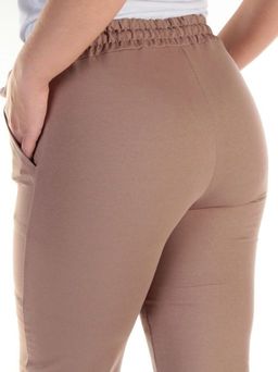 QB-65 BROWN Брюки спортивные женские (95% хлопок, 5% стрейч) P&S