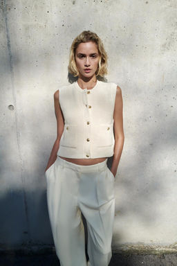 PLAIN KNIT TOP - Zara фото 10