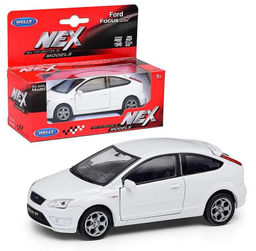 Welly. Машинка 1:38 "Ford Focus ST" пруж. мех., арт.42378W-W белый