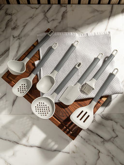 Половник 30x8,8x7,5 серый силикон, нейлон, ПП - Denastia фото 2