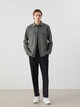 Regular Fit Uzun Kollu Erkek G?mlek Ceket