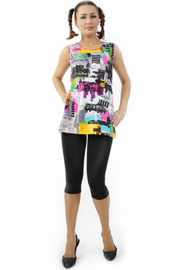 Арт. 258 Пижама с бриджами 46-54 (5 шт) Цвет:ассорти - Калинка фото 2