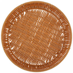 Корзина-сухарница плетеная Кондитер д27,5см h4см, полипропилен, медовый, металлический каркас, форма круглая (Китай) - Домашняя мода фото 3