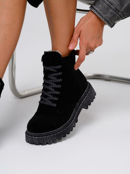 Ботинки EDART 319.22511 gr. Черный замша/шерсть - Ed'art фото 8