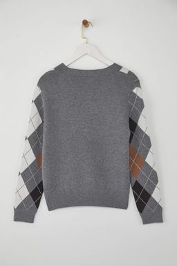 Antrasit Premium Iplik/Ozel Iplikli Baklava Desenli Triko H?rka TWOAW26HI00158 - Trendyolmilla фото 6