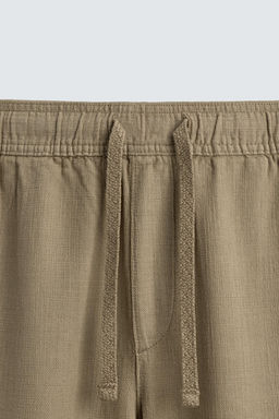 PANTAL?N RELAXED FIT ESTRUCTURA / Tostado - Zara фото 9