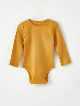 Bisiklet Yaka Uzun Kollu Basic K?z Bebek ??t??tl? Body 5li - Waikiki фото 2