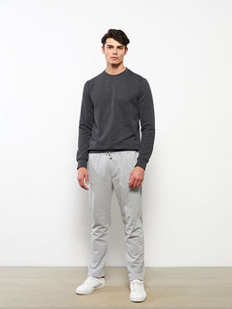 Bisiklet Yaka Uzun Kollu Erkek Sweatshirt
