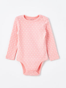 Bisiklet Yaka Uzun Kollu K?z Bebek ??t??tl? Body 5li - Waikiki фото 2