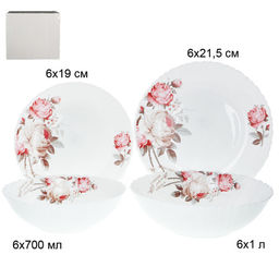 Столовый набор 19 предметов / 19/758578/XN (6916) /уп 2/ серия Чайная роза - Галеонтрейд фото 13