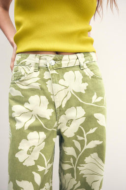 JEANS Z1975 STRAIGHT HIGH-WAIST FULL LENGTH PRINT