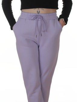 2226-K LILAC Брюки спортивные утепленные женские (85% хлопок, 10% полиэстер, 5% спандекс)