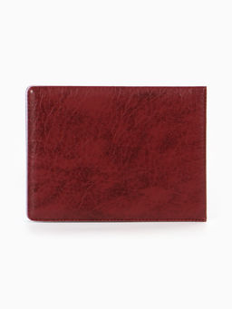 Обложка Удостоверение 11*0,3*8 см, Иск кожа, тисн. золото, бордовый