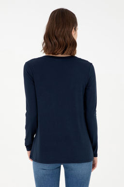 Женский темно-синий свитшот Неожиданная скидка в корзине - U.s. polo assn фото 5