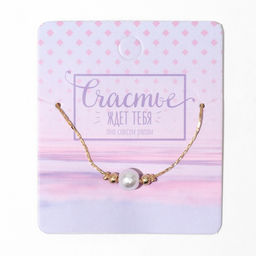 Кулон на цепочке Жемчужина, белый в золоте, 39 см