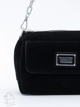 Сумка женская кожаная 0730CF black Polina&Eiterou  в Новосибирске