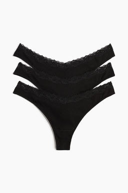 Pack de 3 bragas Thong de algodon - H&m фото 6